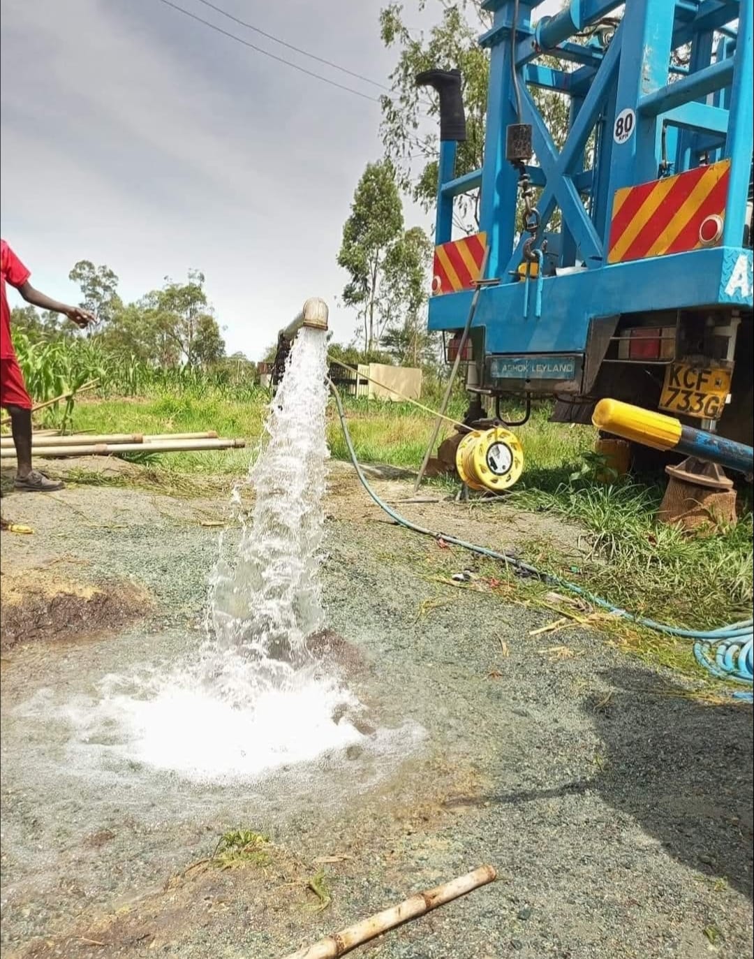 Borehole test pumping services in Kenya