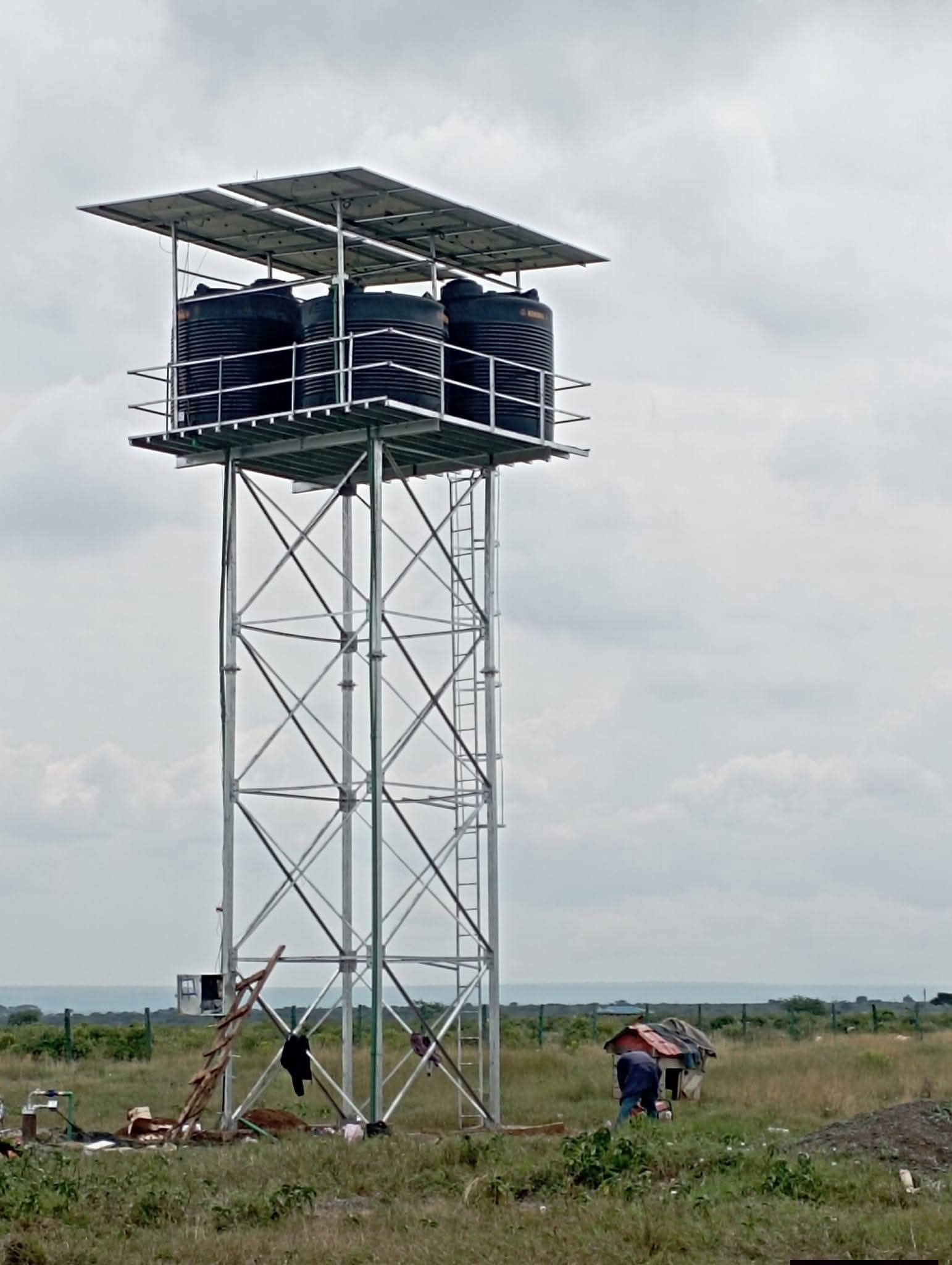 Solar borehole pump installation and solar system sizing in Kenya
